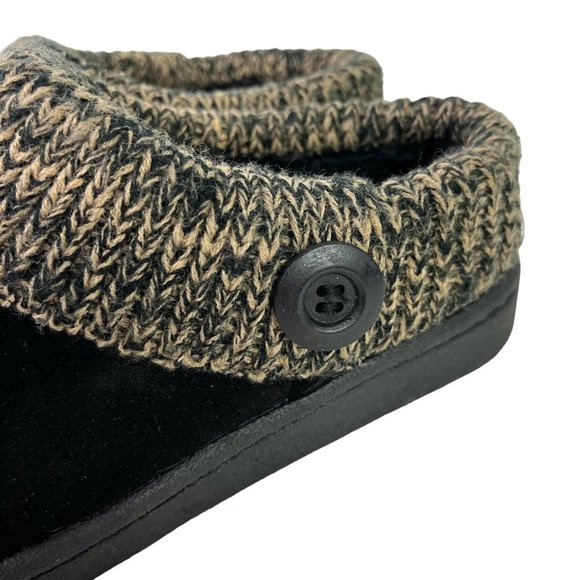 Clarks Women's Black Suede Genuine Leather Mules Slip On Loafers Casual Shoes 8 - Picture 8 of 16